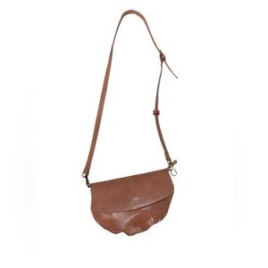 Anthropologie Emma Crossbody Convertible Belt Bag Tan Beige